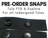 PRE-ORDER Tula Plastic Snaps. Tula Explore, Tula Free-To-Grow (FTG), Redesigned Tulas