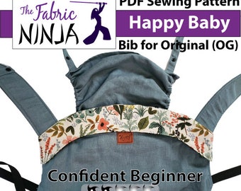 PDF Sewing Pattern: Happy Baby Bib for Original & Onbuhimo Carrier