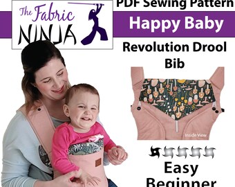 Happy Baby Revolution Bib Pattern - PDF DIY Sewing Pattern
