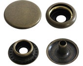 Lillebaby Compatible Hood Snaps - Antique Gold, Silver, Gun Metal. Size 24 (15mm - 5/8") Sets of 6 for Sleeping Hoods.
