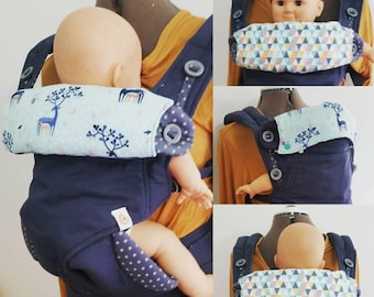 PDF Pattern: Ergo 360 size Baby Carrier Bib - Reversible Bib/Headrest Cover Drool Cover Topper