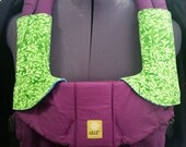 PDF Pattern: Ninja Droolers 3-piece Straight & Corner Suck/Drool Pads to fit the Lillebaby, Tula, Boba, Ergo, MJ, and more baby carriers