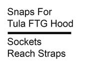 Tula Free-To-Grow (FTG) Compatible Snaps for Hood Reach Strap - Sockets and Caps - size 24 - DIY Babywearing Baby Carrier Accessories