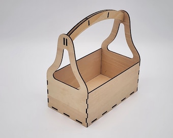 Wooden Basket (small) | Laser Cutting Files - Digital Download