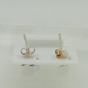 Pendientes vintage de plata de ley con cristales azules y alas de ángel, joyería etérea. imagen 13