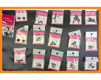 50pc+ Black 316L Stainless Steel Body Jewelry Lot Barbells Horseshoes Spikes NEW