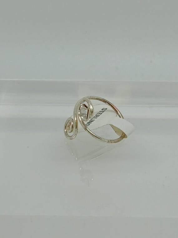 Sterling Silver Rhinestone Toe Ring: Adjustable, … - image 6