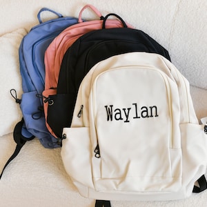 Custom Backpack, Personalised Bag with Initials, Book Bag for Kids,Backpack for Students,Travel Backpack,Embroidered Backpack,Gifts for kids