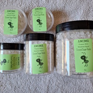 Amoma Happy Ants Crystal Sugar Rocks for Queen Ant Food