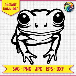 Laubfrosch SVG digitale Bilddatei, transparente PNG, JPG, perfekte glatte Vektorgrafik für Schneidmaschinen, Schaukasten und Handwerksprojekte