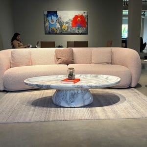 Arasbescato Marble Coffee Table - Marble Designer Coffee Table - Designer Coffee Table