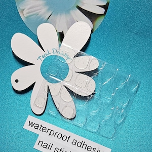 24 Waterproof adhesive nail stickers - 1 sheet