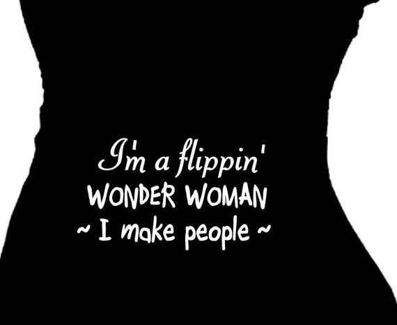 maternity wonder woman shirt