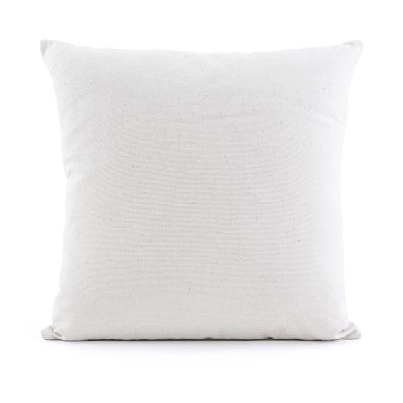 Canvas Throw Pillow Couch Pillow Covers Natural Throw Etsy