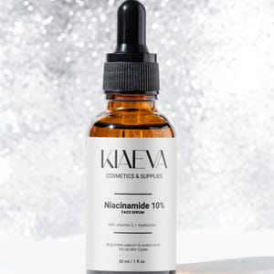 Niacinamide 10% + Vit C + hyaluronic  Facial Serum for All Skin Types – 1 fl oz/30 ml