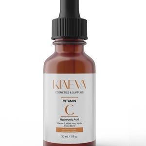 Kiaeva Vitamin C 20 Face Serum with Hyaluronic Acid – Brightening & Hydrating Facial Serum for All Skin Types – 1 fl oz
