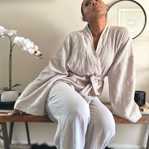 Robe and Pant Set