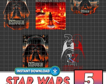 Starwars 20th Anniversary Episode III Revenge Of The Sith PNG, Retro Anakin Skywalker Png, Starwars Revenge Of The Sith Png Digital Download