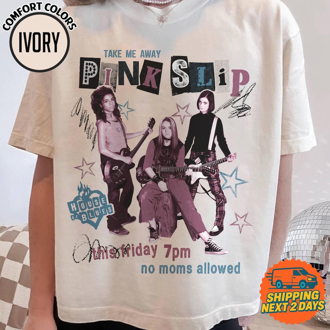 Freaky Friday Shirt, Guitar Pink Slip Band Tee, Anna Coleman Tess ...