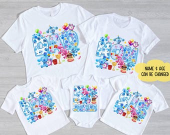 Blues Clues Characters Shirt, Blues Clues Family Matching Shirt, Blues Clues Inspired Birthday Shirt, Clues Fan Lovers Gift