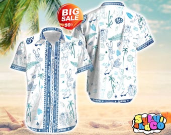 Zootopia Hawaiian Shirt, Cartoon Button Shirt, Zootopia Shorts, Vacation Outfit, Gift For Fans