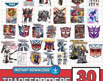 Transformers PNG - Transformers PNG Clipart - Paquete Transformers - Cumpleaños Transformers - Regalo Transformers - Descarga instantánea Transformers