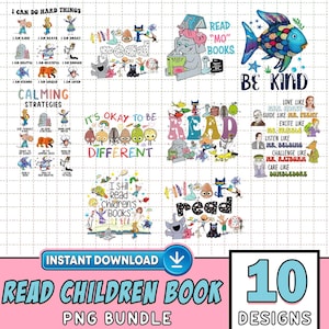 Lot de 10 livres pour enfants lus, personnage pour enfants, je lis toujours des livres pour enfants, livre de bibliothèque pour le professeur, école maternelle, retour à l'école