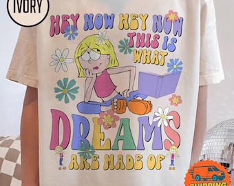 Comfort Colors Cute Emotions Of Lizzie McGuire This Is What Dreams Are Made Of Tee, DisneyChannel Lizzie McGuire Portrait Retro T-Shirt