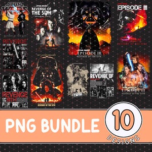 Può includere: Un collage di 10 design di Star Wars Episodio III: La vendetta dei Sith. I design presentano vari personaggi e scene del film, tra cui Darth Vader, Yoda e Anakin Skywalker. I design sono in una varietà di stili, tra cui vintage, moderno e minimalista. I design sono perfetti per i fan di Star Wars e sarebbero ottimi regali per ogni occasione.
