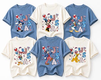 Mickey Friends Patriotic 250th Anniversary Shirt, Disneyland 4th July Shirt, Mickey USA Shirt, Disneyland Patriotic 250 Years Shirts