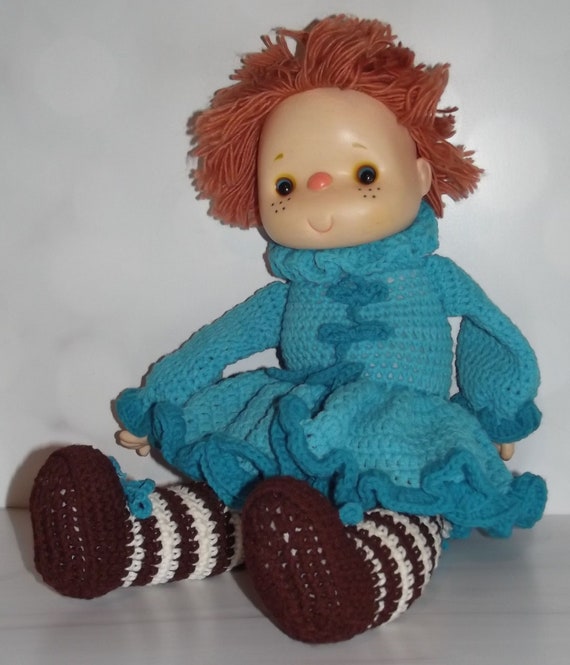 Westrim Dumplin Designs Mitzy Lollipop Lane Yarn Doll Crocheted Body Blue  and Brown A4 - Etsy Israel