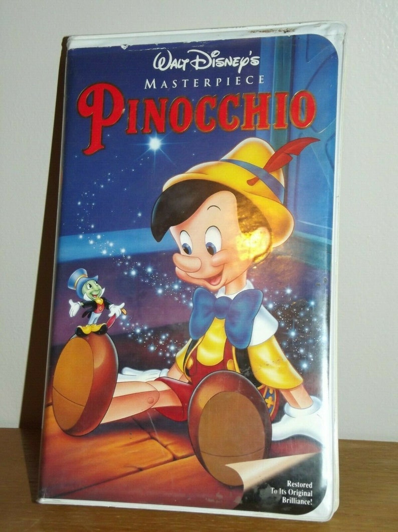 Walt Disney's Masterpiece Pinocchio VHS 1993 Etsy