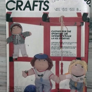 1980s McCall's 2002 Vintage Pattern Blossom Babies Cabbage Patch Kids Clothes EB4