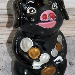 Victoria Ceramics Pig Vintage Japan Piggy Coin Bank Redware EB16