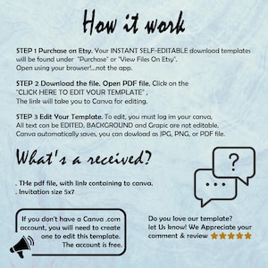 Birthday Invitation,Invitation,Canva,Editable Invitation,Printable,Instant Download,What Will You Recieve,How It Work,How To Download A Digital Item,Invitation Template,Girl Invitation,Boy Invitation,Digital Invitation,birthday evite,what you can do,