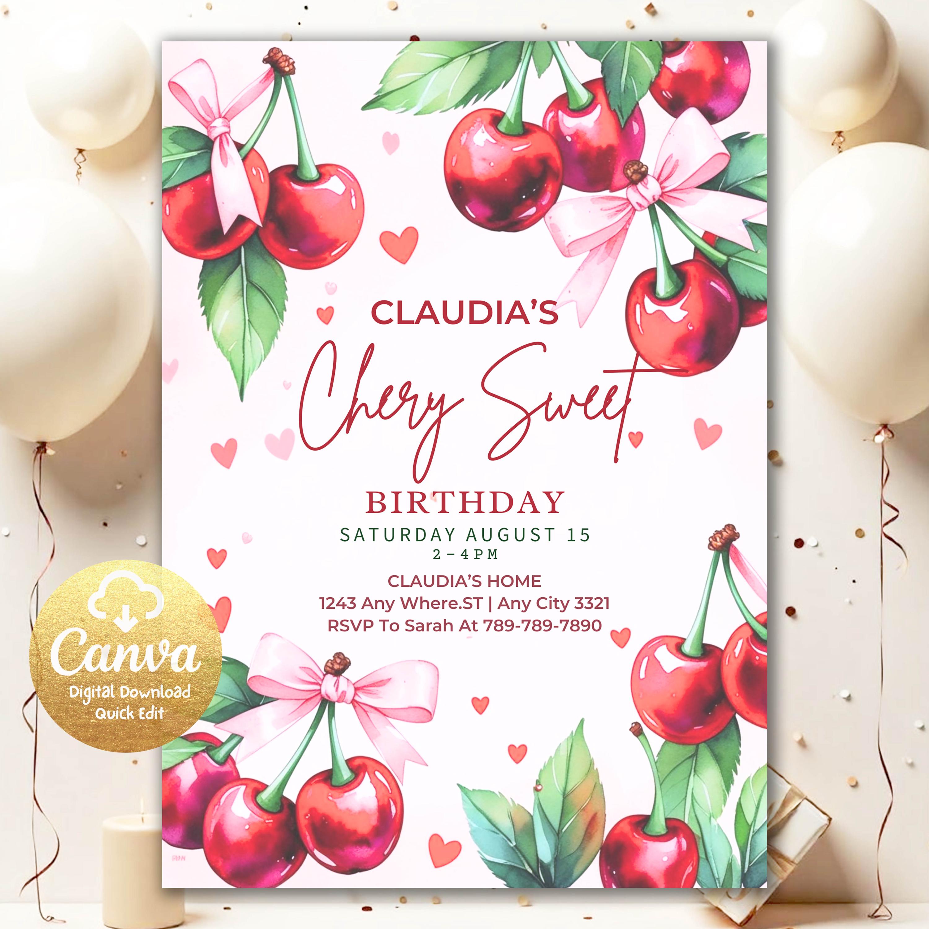 200 Coriandoli A Forma Di Ciliegia - Decorazione Feste Tema Frutta 1068568