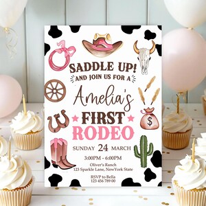 rodeo first birthday,my 1st rodeo invite,first rodeo invite,rodeo invitation,girl cowgirl invite,cowgirl invitation,3rd rodeo birthday,My First Rodeo,Rodeo invite,my 1st Rodeo,Wild West birthday,Wild West invite,Cowboy invite,