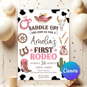 rodeo first birthday,my 1st rodeo invite,first rodeo invite,rodeo invitation,girl cowgirl invite,cowgirl invitation,3rd rodeo birthday,My First Rodeo,Rodeo invite,my 1st Rodeo,Wild West birthday,Wild West invite,Cowboy invite,