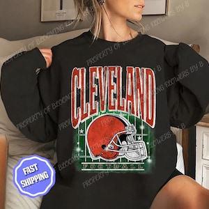 Cleveland Football Vintage Sweatshirt TShirt, Retro Cleveland Brown Football Shirt, Cleveland Fan Gift, Sunday Football Retro 90s Cleveland