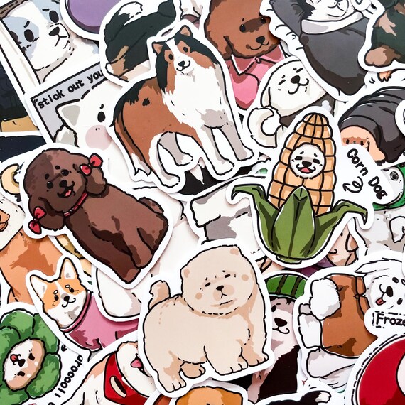 50 Stück Kawaii Süße Cartoon-ästhetische Aufkleber Für Auto