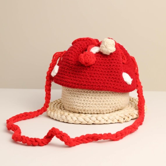 Handmade mushroom Bag/ Handmade mushroom Bag/ Unique bag/gift for girls/Mother's Day /Christmas gift