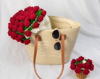 Handgemachte Gehäkelte Sonnenblume Decke | Rose & Maiglöckchen Häkeldecke | Hochzeitsgeschenk | Abschlussgeschenk | Handgemachte Häkeldecke