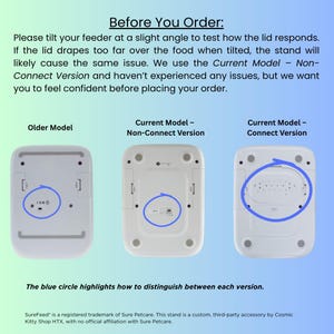 Stand for SureFeed® Microchip Pet Feeder - Handmade Wooden Feeder Stand / SureFeed Stand image 4