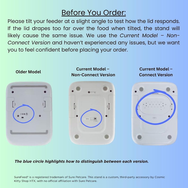 Stand for SureFeed® Microchip Pet Feeder - Handmade Wooden Feeder Stand / SureFeed Stand image 4