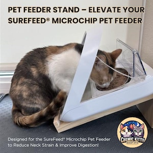 Stand for SureFeed® Microchip Pet Feeder - Handmade Wooden Feeder Stand / SureFeed Stand