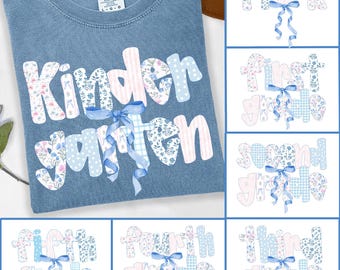Preppy Back to School PNG, Teacher Coquette Bow First Day of School, Student Shirt, Coquette Back to school shirt, Girly Pre-k 1st/2nd Grade