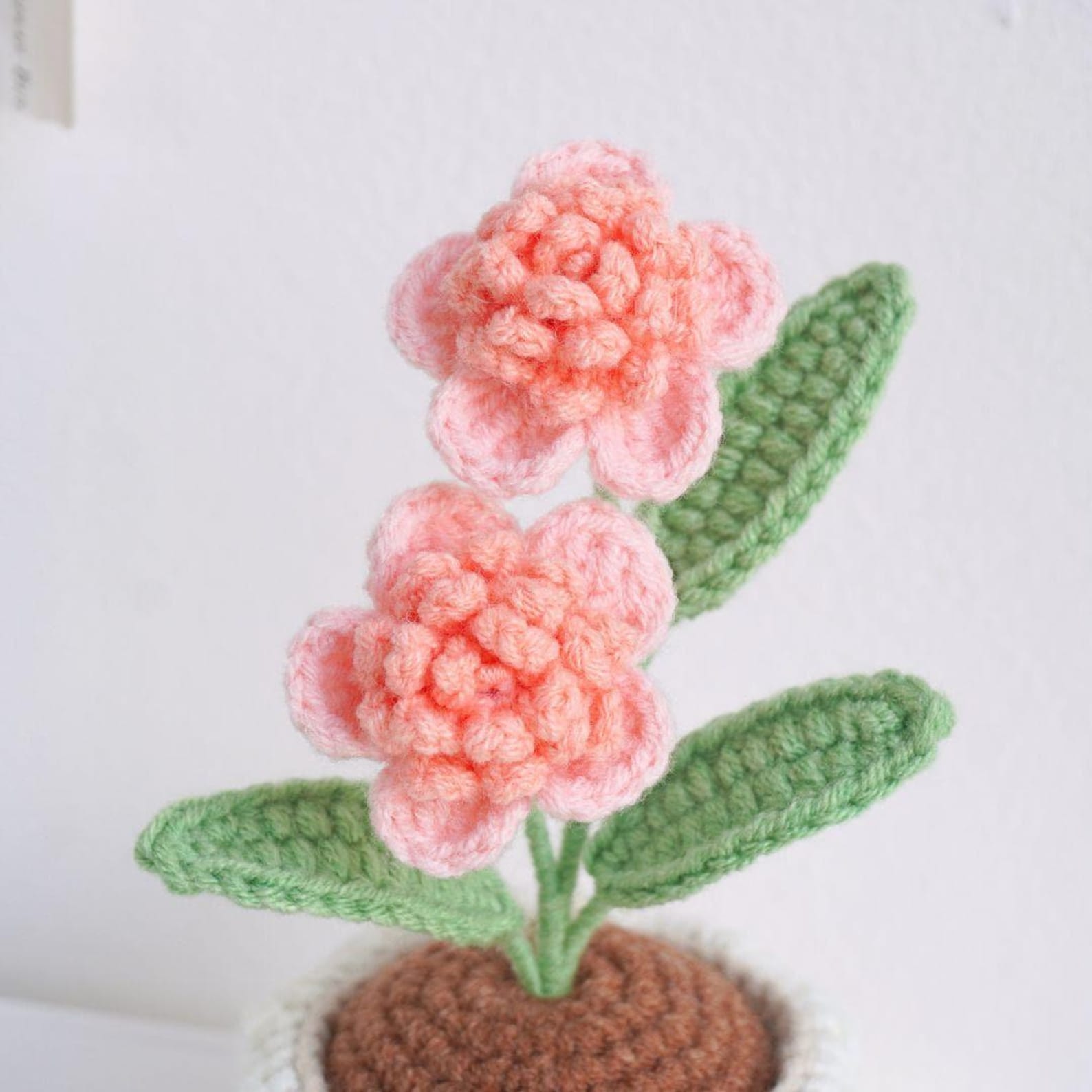 Set 6in1 Floral Elegance Pot Crochet Patterns, Flower Pot Crochet ...