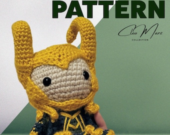 Loki Inspired Amigurumi Digital Pattern | Marvel Rivals