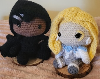 Cloak and Dagger Crochet Plush | Marvel Rivals Amigurumi | Stand is a recommended add-on*