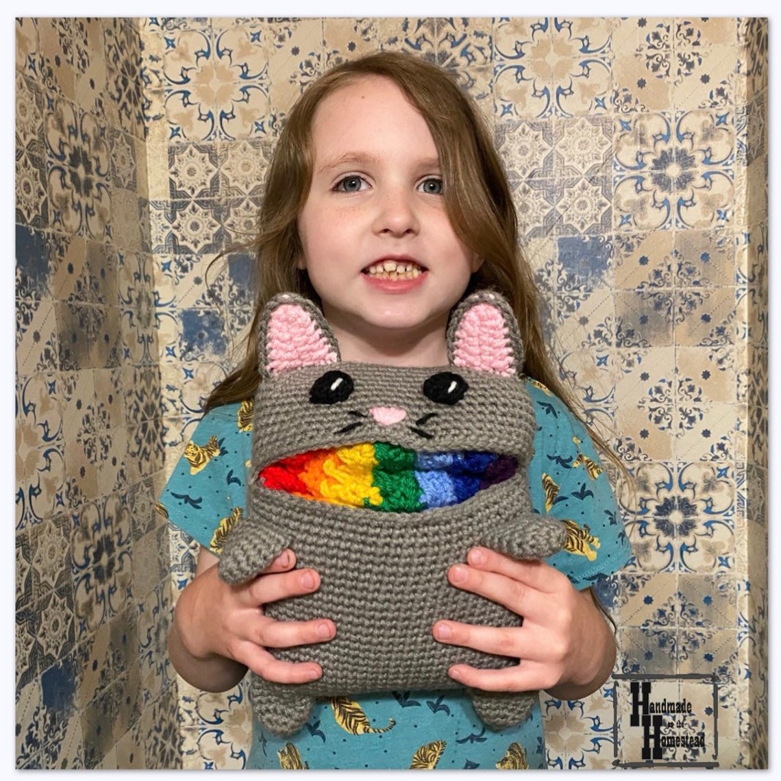 Rainbow Cat Barf Scarf Plush Cat Cat Scarf Rainbow Scarf Etsy